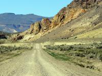The road west from Gualjaina, along the Chubut valley [Argentina]