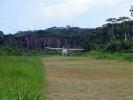Huaorani Lodge (Cessna landing at the airstrip.) - The Amazon, Ecuador