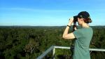 Nikki at the top of an observation tower in the Amazon