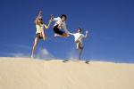 Enjoying the sand dunes of the Lenois Maranhenses National Park