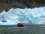 In front of San Rafael glacier