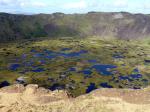 The central volcanic crater