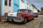 Vintage car in Trinidad