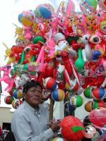 Image: Balloon seller - Otavalo and surrounds