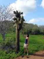 Sue with cactus