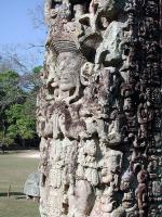 Intricately carved stela, Copn