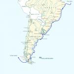 Magellan's route around South America
