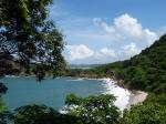 View from tree top villa over the Pacific