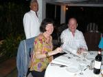 Jill enjoying a taster menu with Charlie at the Panamonte Hotel in Boquete