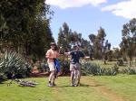 Happy bikers - Sacred Valley, Peru